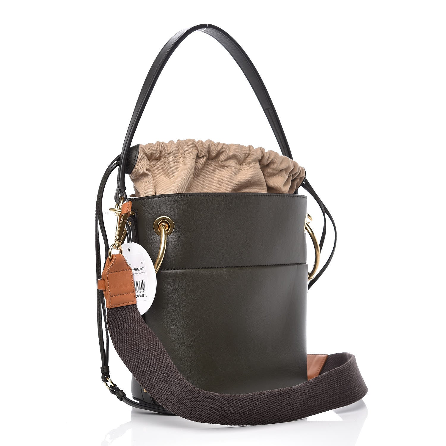 Chloe Smooth Calfskin Small Roy Bucket Bag Deep Forest 3 of 9
