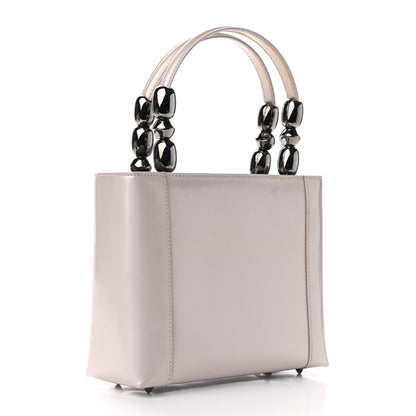 Christian Dior Patent Beaded Malice Tote Light Purple 3 of 16