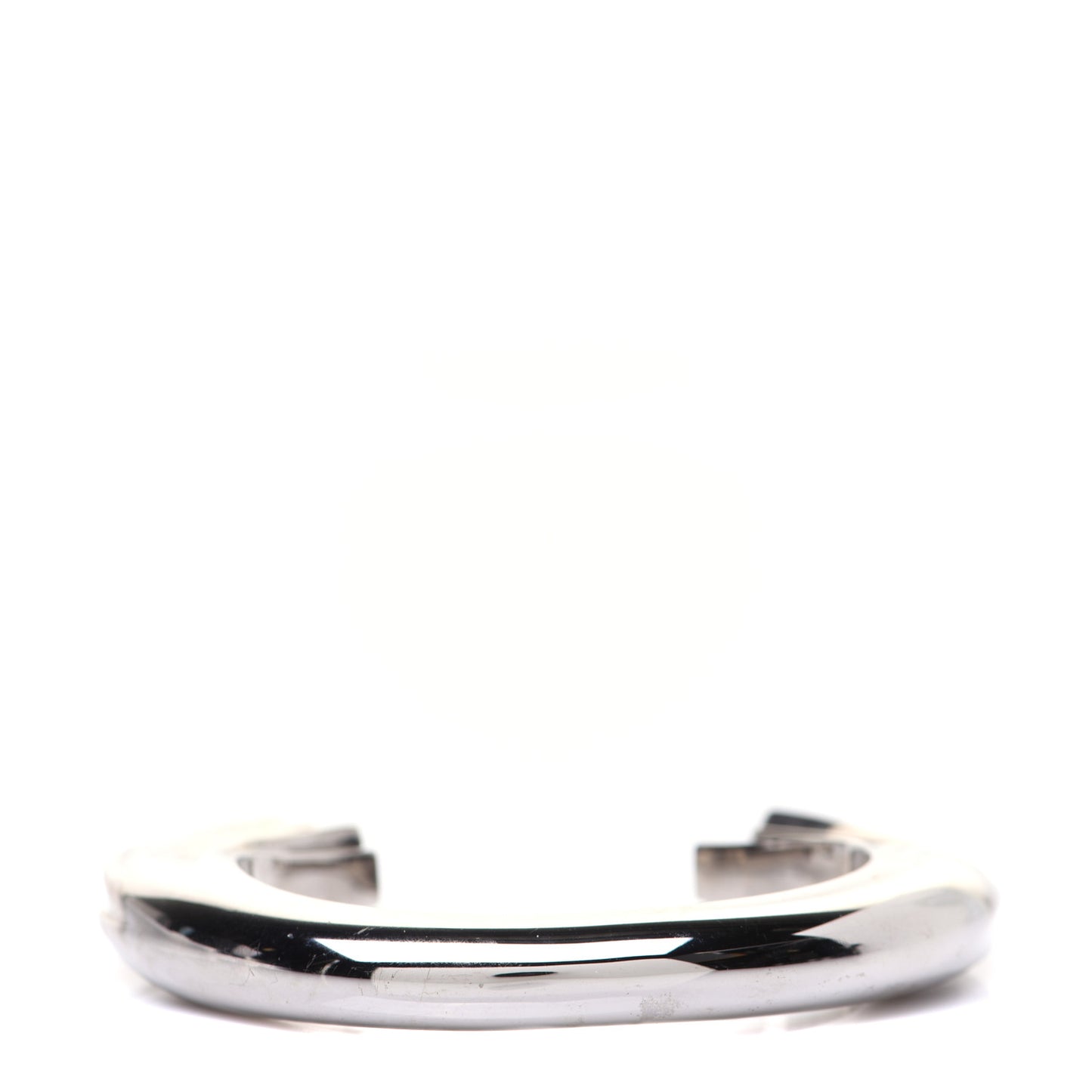Silvertone Plate Opyum Cuff Bracelet Silver