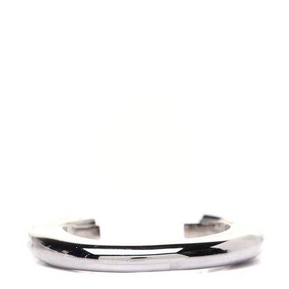 Saint Laurent Silvertone Plate Opyum Cuff Bracelet Silver 2 of 7