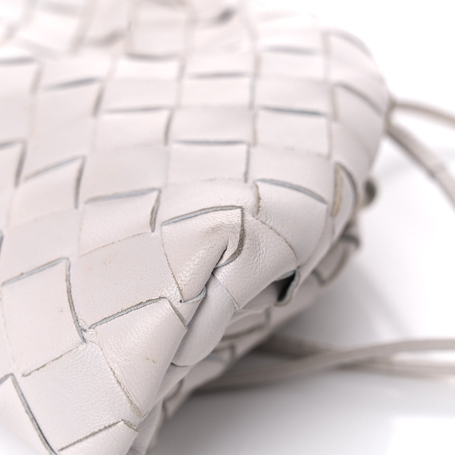 Nappa Intrecciato The Mini Pouch Chalk