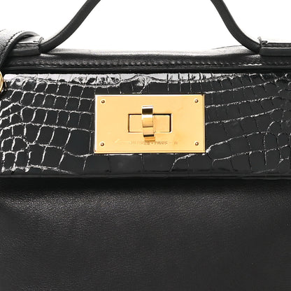 Hermes Evercolor Matte Alligator Swift Touch 24/24 21 Black 8 of 12