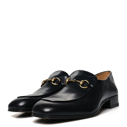 Gucci Goatskin Mens Horsebit Loafers 8 Black 3 of 8