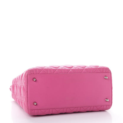 Christian Dior Lambskin Cannage Medium Lady Dior Pink 4 of 9