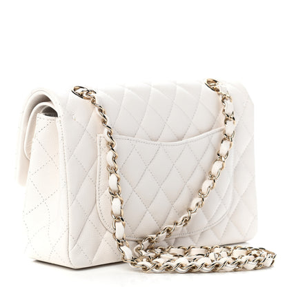 Chanel Caviar Quilted Small Double Flap White 3 of 9