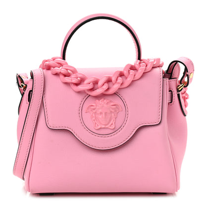 Versace Grained Calfskin Small La Medusa Top Handle Bag Pink 1 of 10