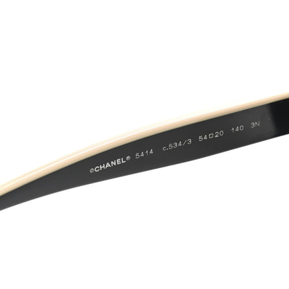 Chanel Acetate CC Butterfly Sunglasses 5414 Black Beige 5 of 8
