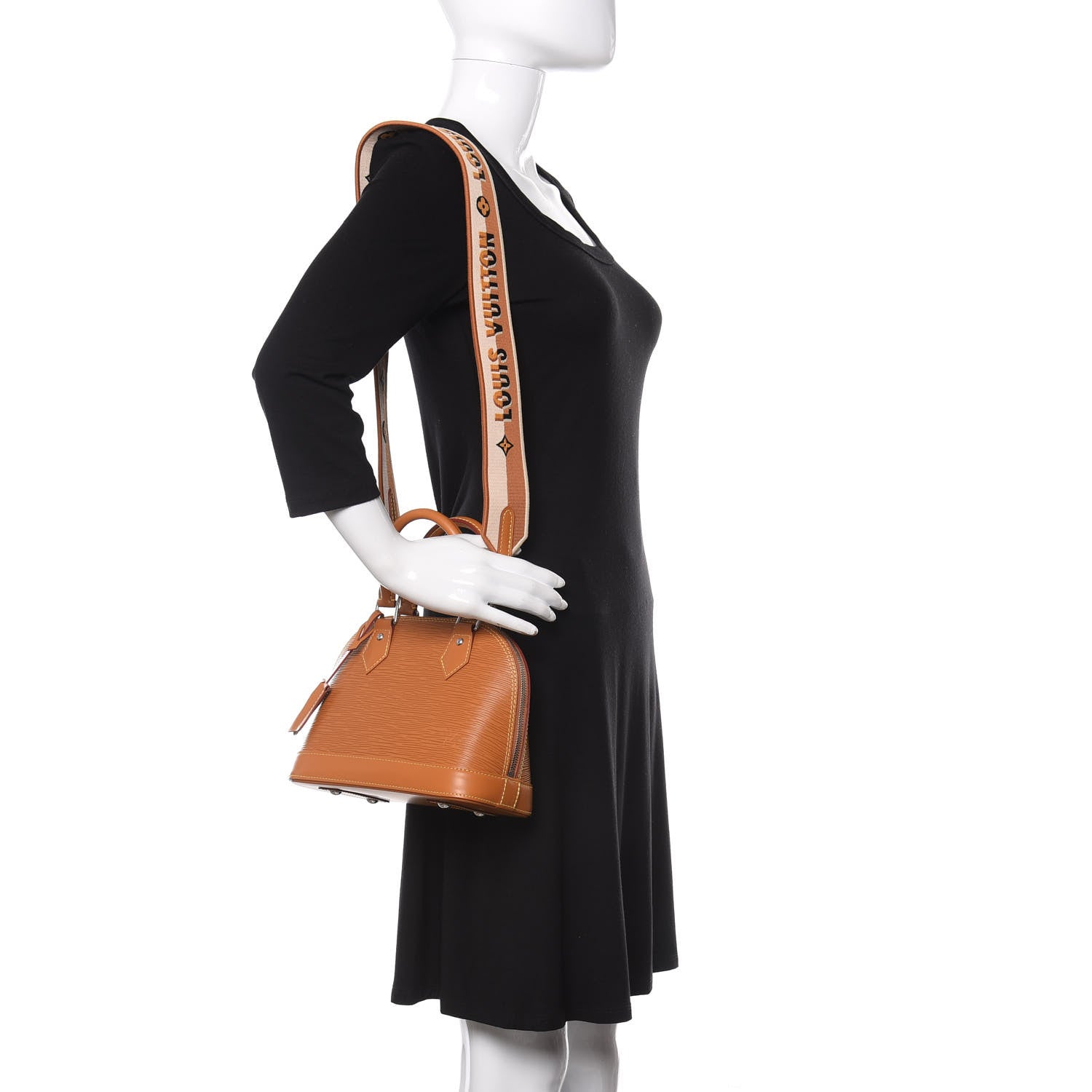 Louis Vuitton Epi Jacquard Alma BB Honey Gold 2 of 10