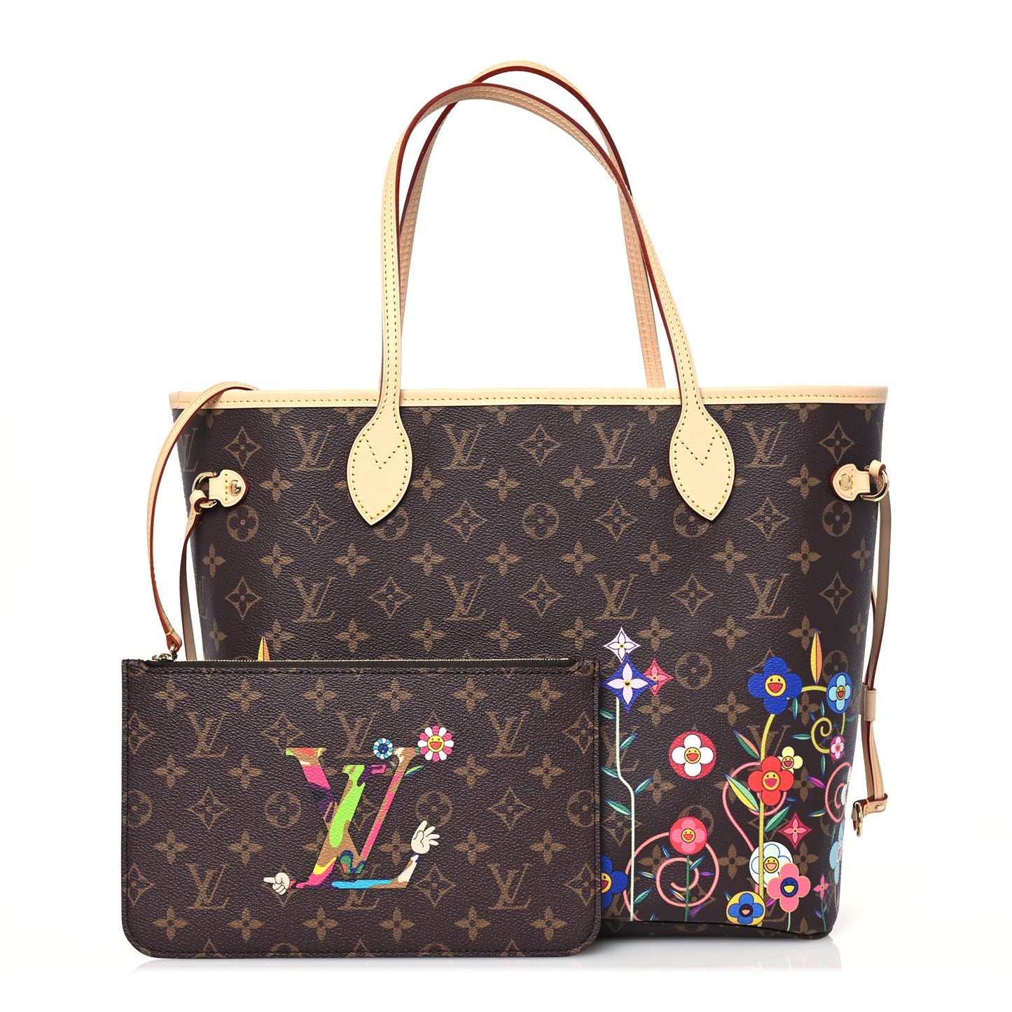 LV X TM Monogram Flowers Neverfull MM