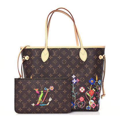 Louis Vuitton LV X TM Monogram Flowers Neverfull MM 2 of 11