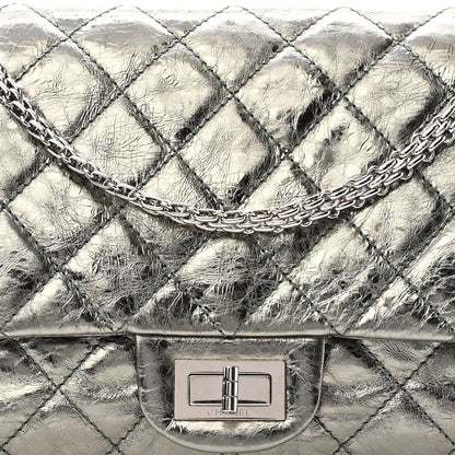 Chanel Metallic Aged Calfskin Quilted 2.55 Reissue 227 Flap Vert Fonce 8 of 11