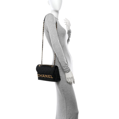 Chanel Calfskin Quilted Enchained Flap Black 2 of 10