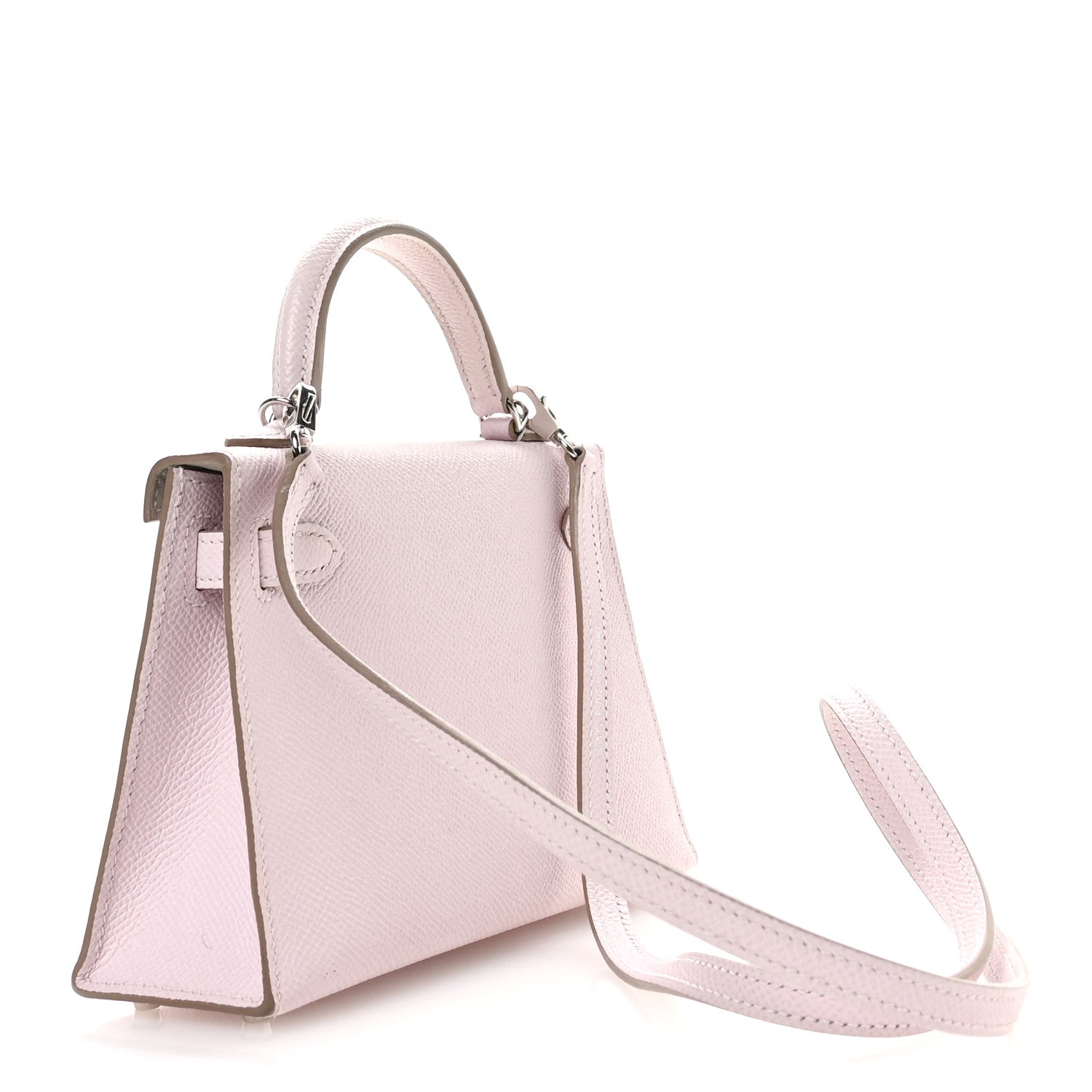Hermes Epsom Horseshoe Mini Kelly Sellier 20 Mauve Pale Gris Perle 3 of 10