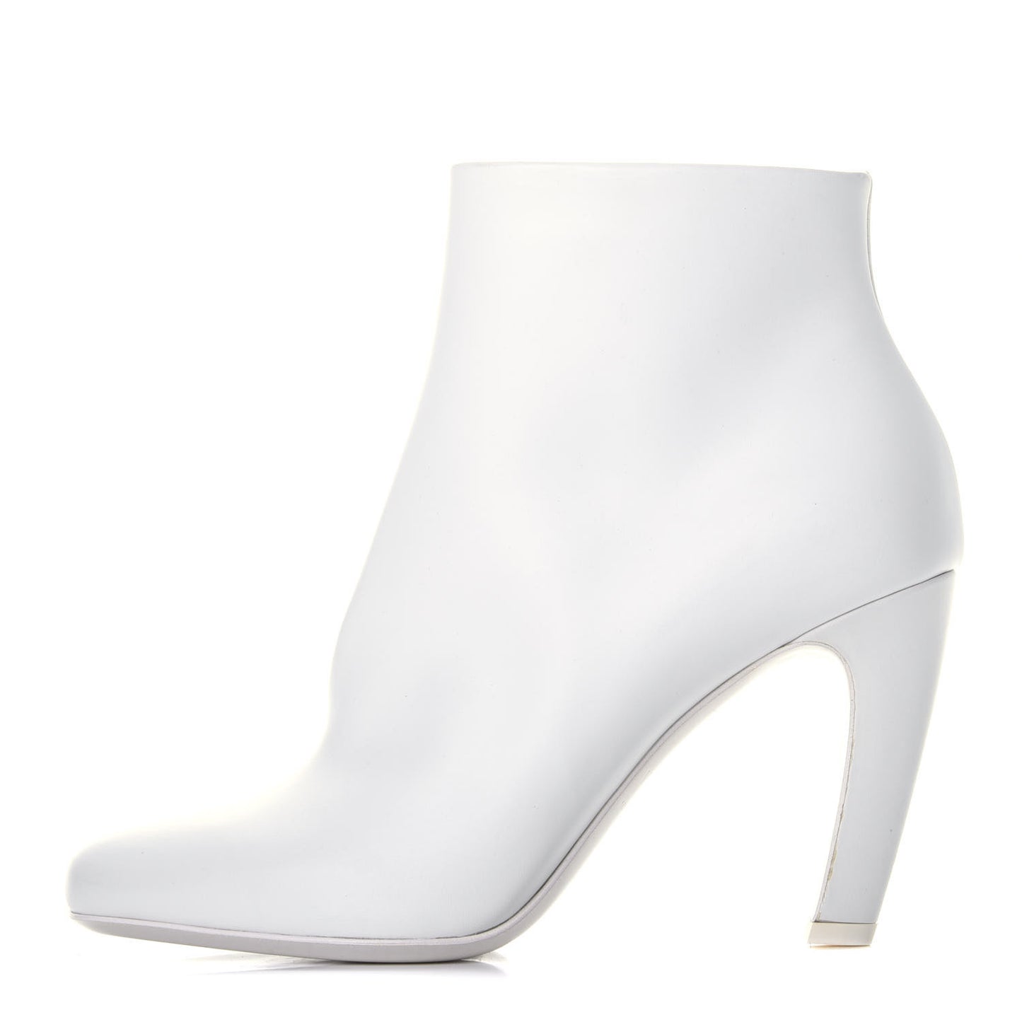 Calfskin Ankle Boots White