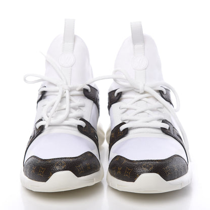 Louis Vuitton Technical Nylon Monogram Rubber Aftergame Sneakers 37 2 of 9