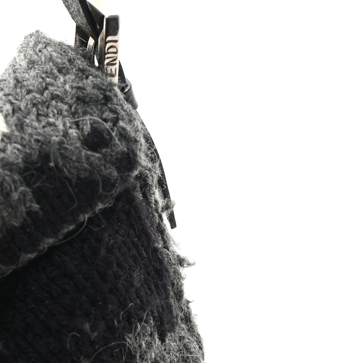 Wool Knit Baguette Grey