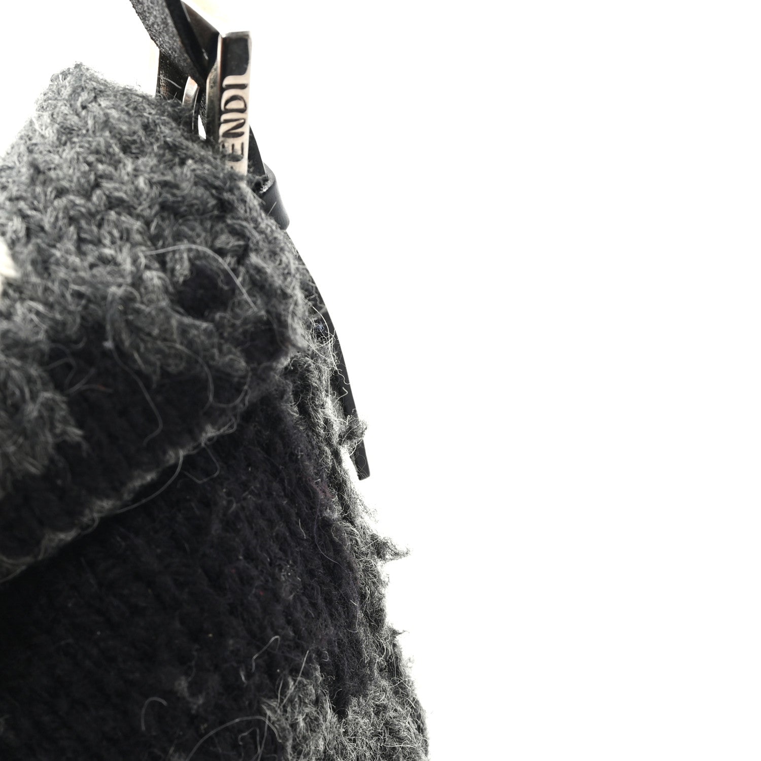 Fendi Wool Knit Baguette Grey 10 of 10