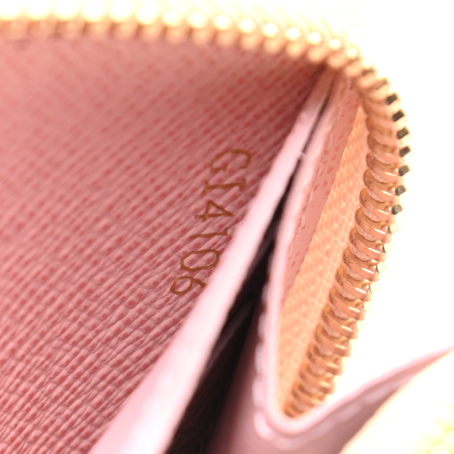 Louis Vuitton Damier Azur Clemence Wallet Rose Ballerine 7 of 7