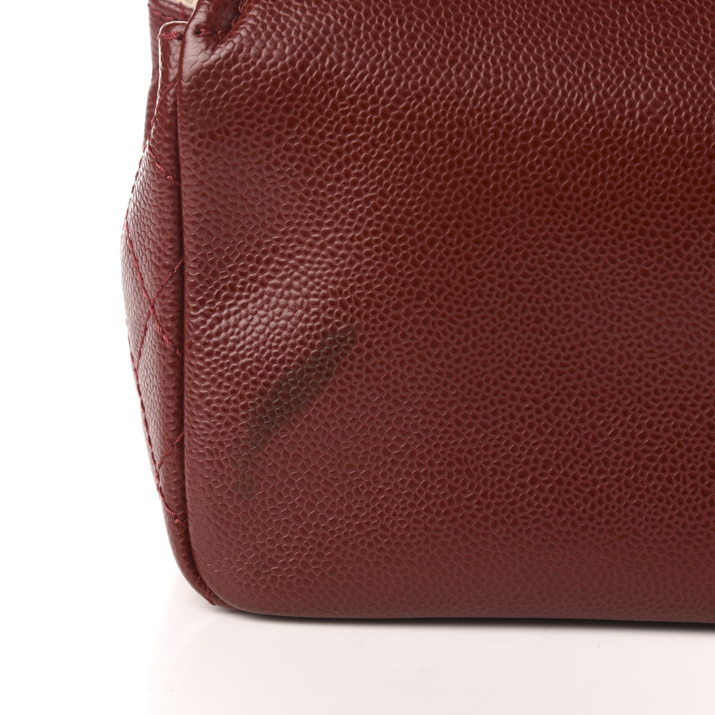 Caviar Medium Timeless CC Flap Dark Red