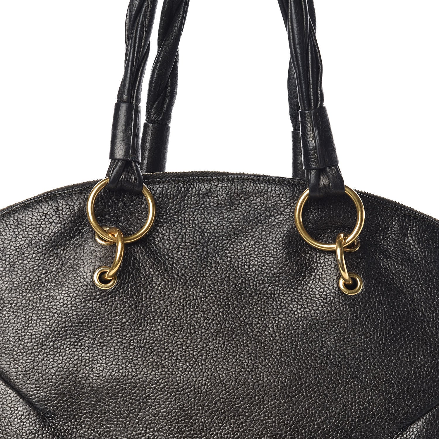 Saint Laurent Metallic Calfskin Large Calypso Tote Grey 10 of 10