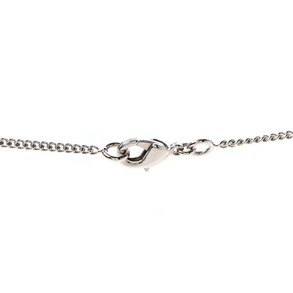 Chanel Baguette Crystal Pearl CC Lariat Necklace Silver 4 of 5