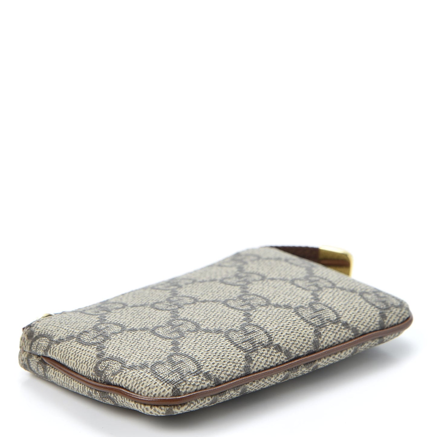 GG Supreme Monogram Key Case Beige Ebony Cuir
