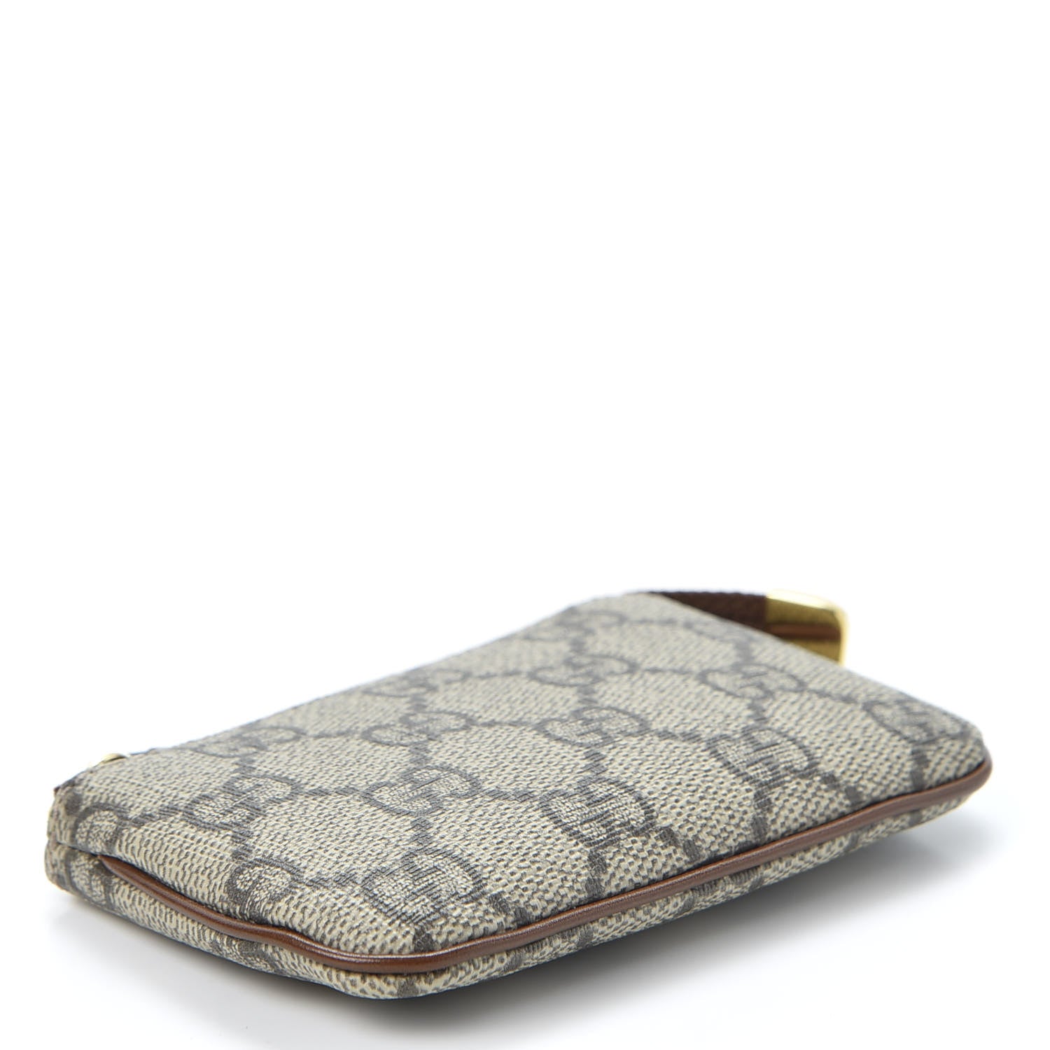 Gucci GG Supreme Monogram Key Case Beige Ebony Cuir 3 of 8
