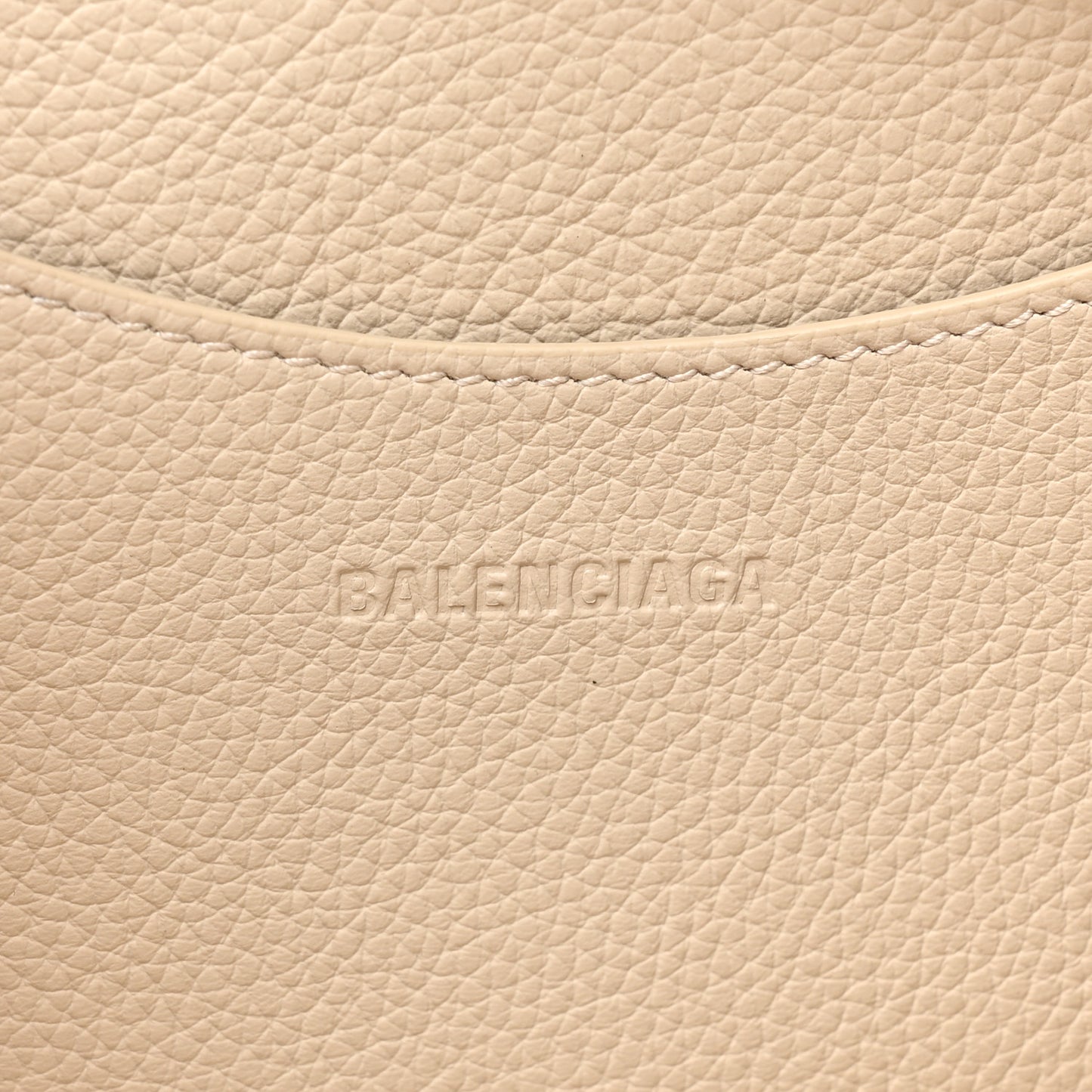 Grained Calfskin Neo Classic Silver Hardware S City Cream