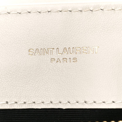 Saint Laurent Calfskin Y Quilted Monogram Small Loulou Chain Satchel Crema Soft 6 of 11