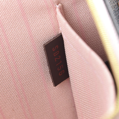 Louis Vuitton Damier Ebene Neverfull MM GM Pochette Rose Ballerine 8 of 9