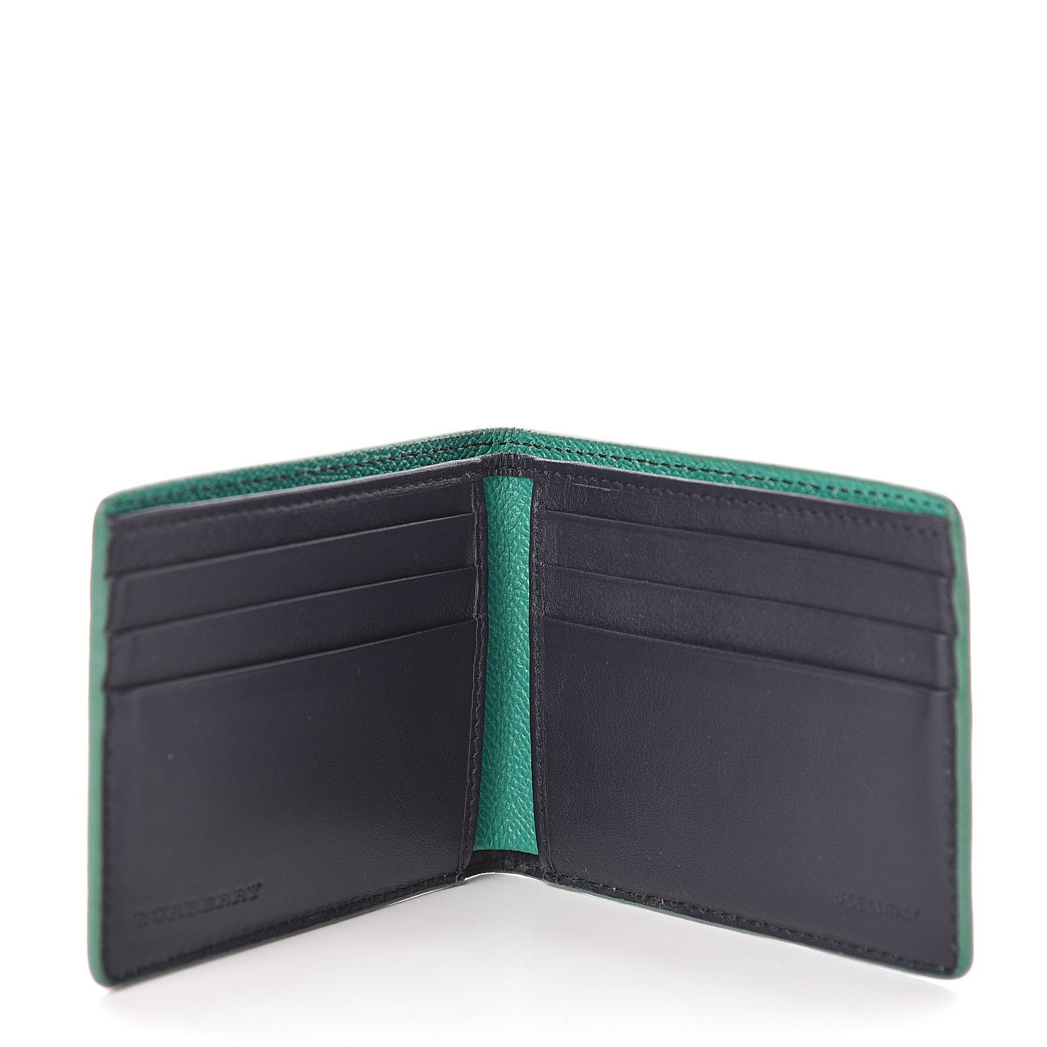 Burberry London Grainy Calfskin Bi-Fold Wallet Opal Green 5 of 8