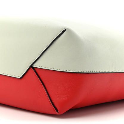 Celine Shiny Smooth Calfskin Small Twisted Cabas Jade Bright Red 9 of 12