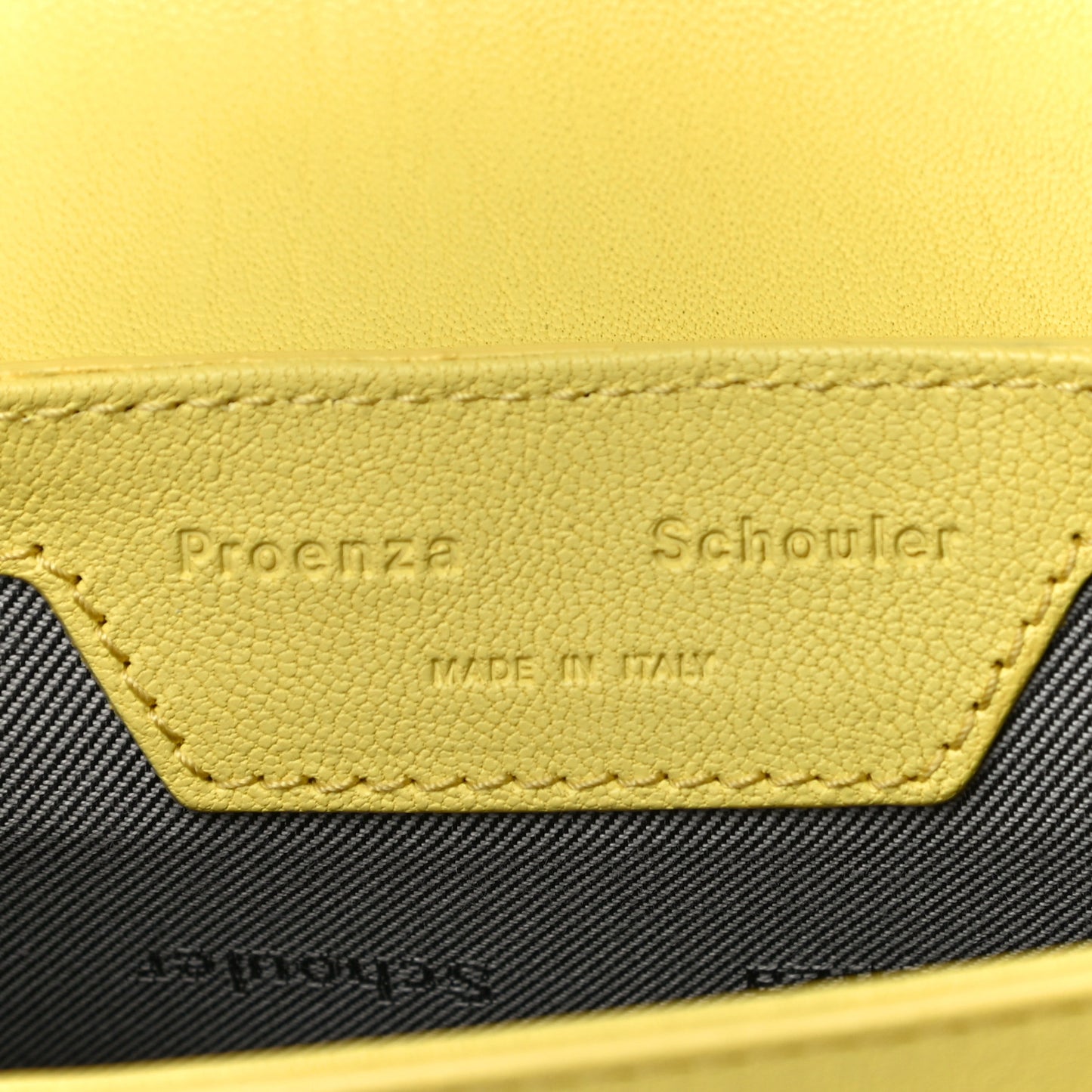 Lambskin Micro PS1 Satchel Canary Yellow