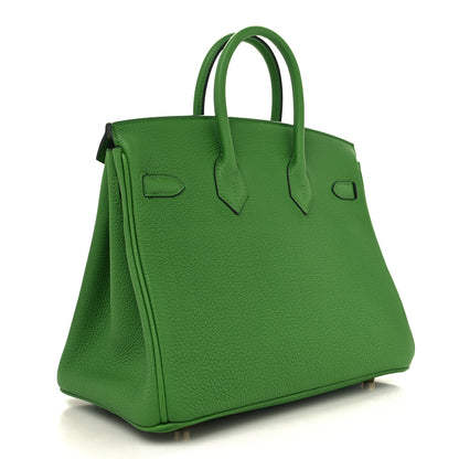 Hermes Togo Birkin 25 Vert Yucca 3 of 12