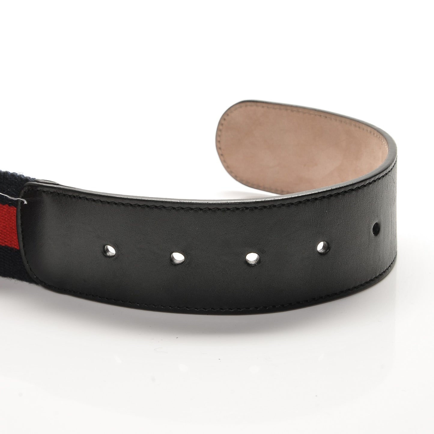 Nylon Calfskin Double G Web 40mm Belt 80 32 Blue Red Black