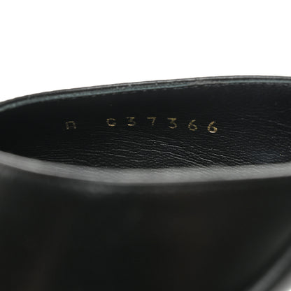 Chanel Lambskin Velvet Cap Toe Logo Pumps 37.5 Black 7 of 9