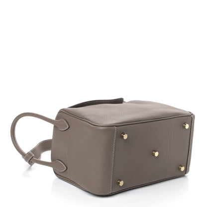 Hermes Taurillon Clemence Lindy 26 Etoupe 3 of 4