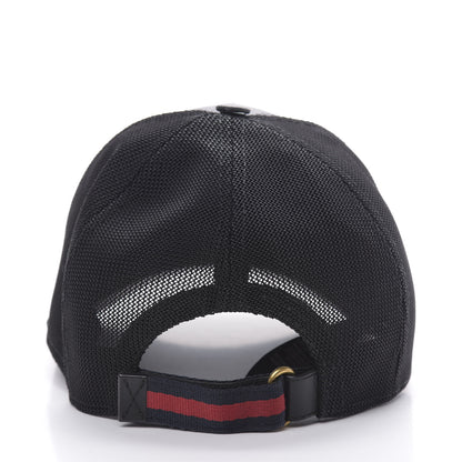 Gucci GG Supreme Monogram Kingsnake Print Baseball Hat S 57 Black 4 of 7
