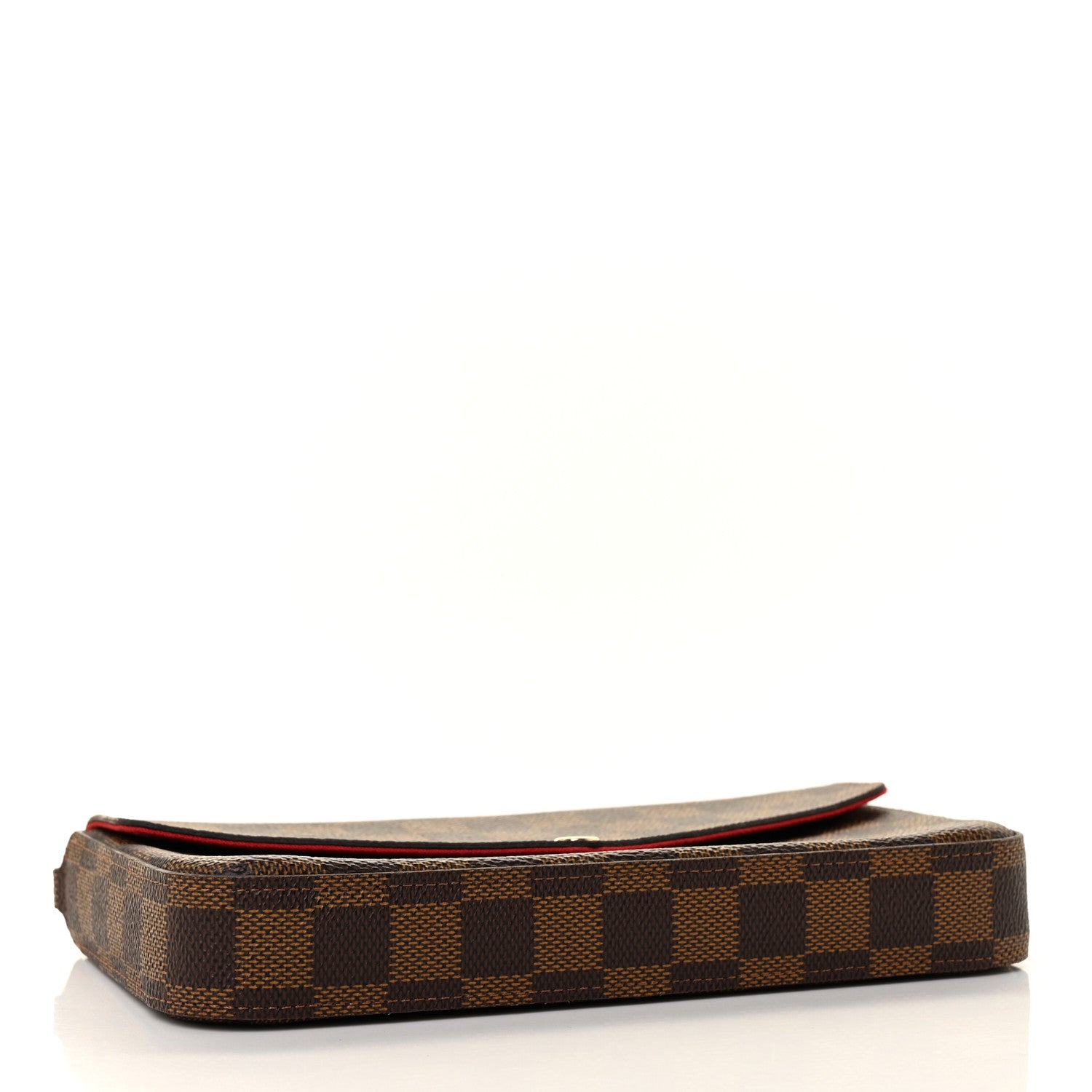 Louis Vuitton Damier Ebene Pochette Felicie Chain Wallet 5 of 10