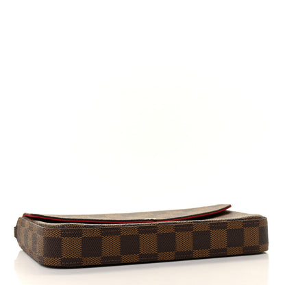 Louis Vuitton Damier Ebene Pochette Felicie Chain Wallet 5 of 10