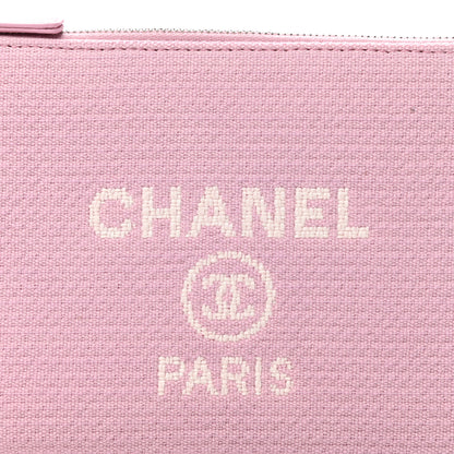 Chanel Mixed Fibers Small Deauville Pouch Pink 6 of 6