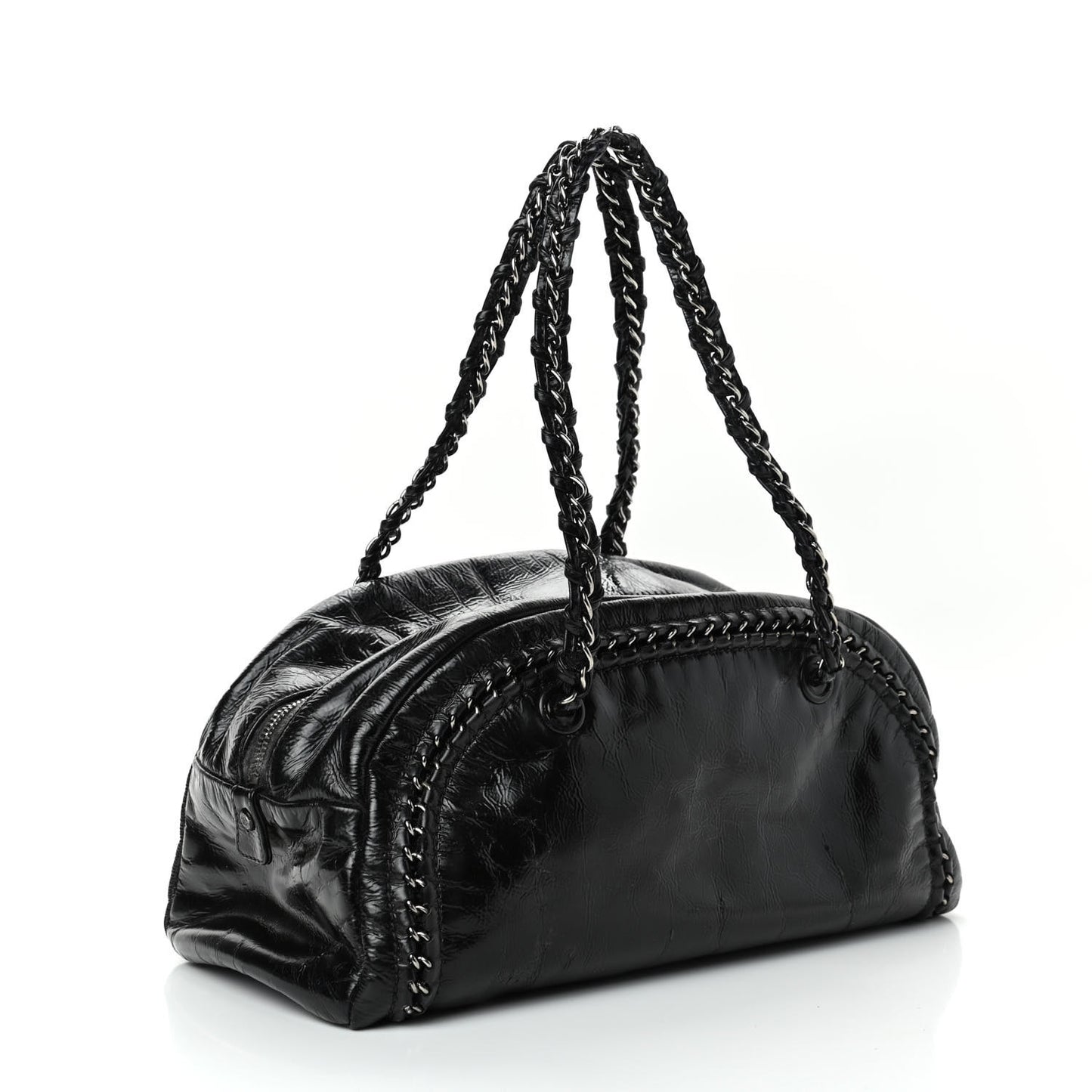 Patent Medium Luxe Ligne Bowler Black
