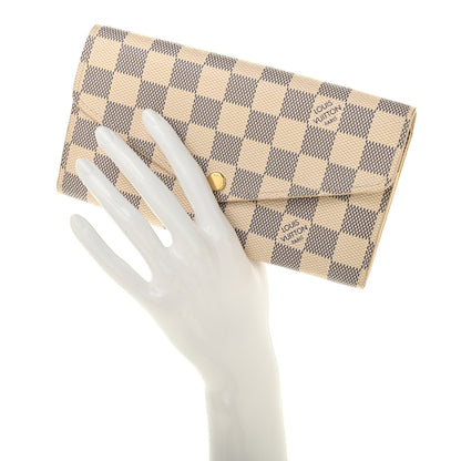Louis Vuitton Damier Azur Sarah Wallet NM 2 of 7