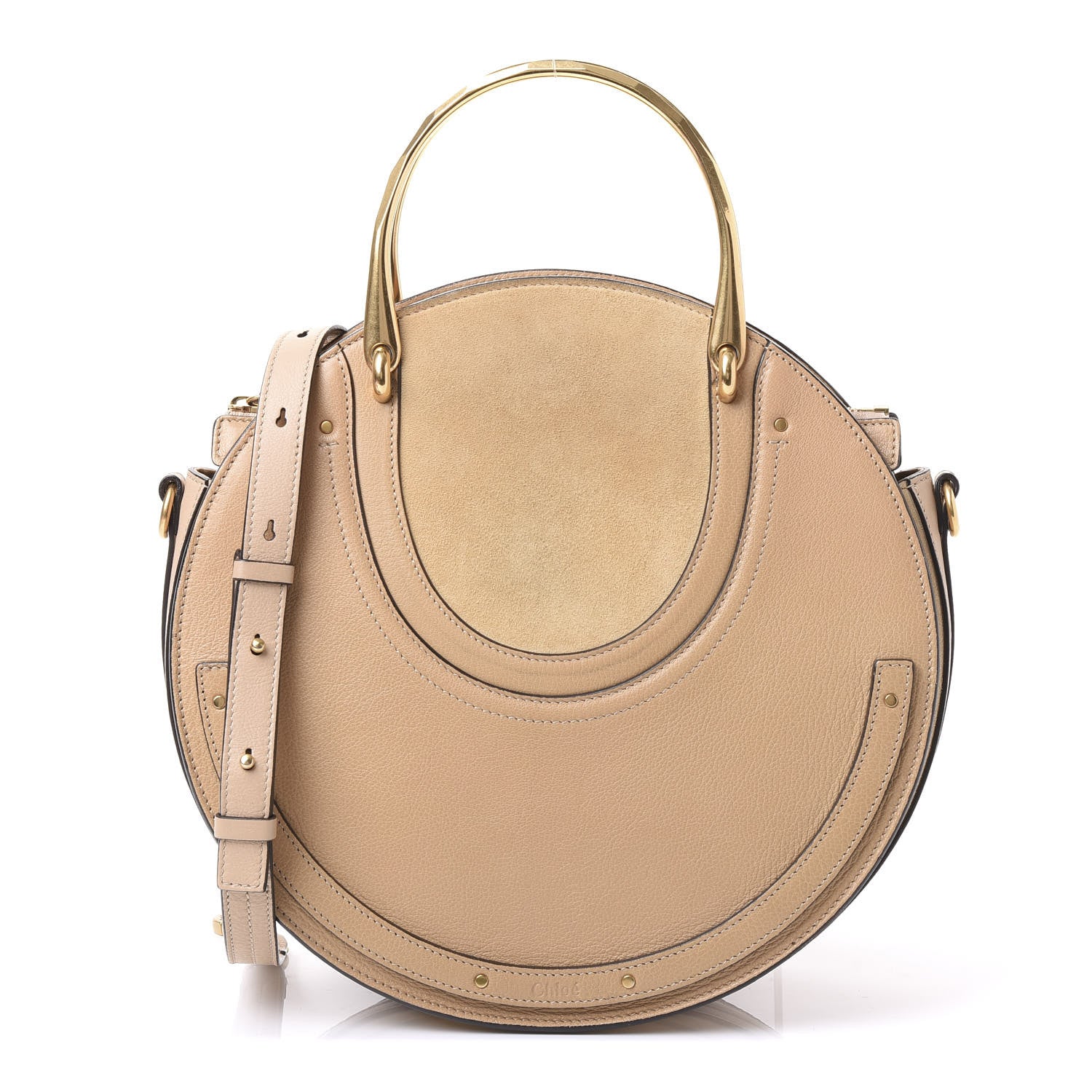 Chloe Goatskin Suede Medium Pixie Bag Pearl Beige 1 of 8