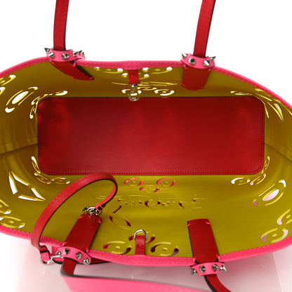 Christian Louboutin Calfskin Loubinthesky Perforated Cabata Tote Fiesta 6 of 10