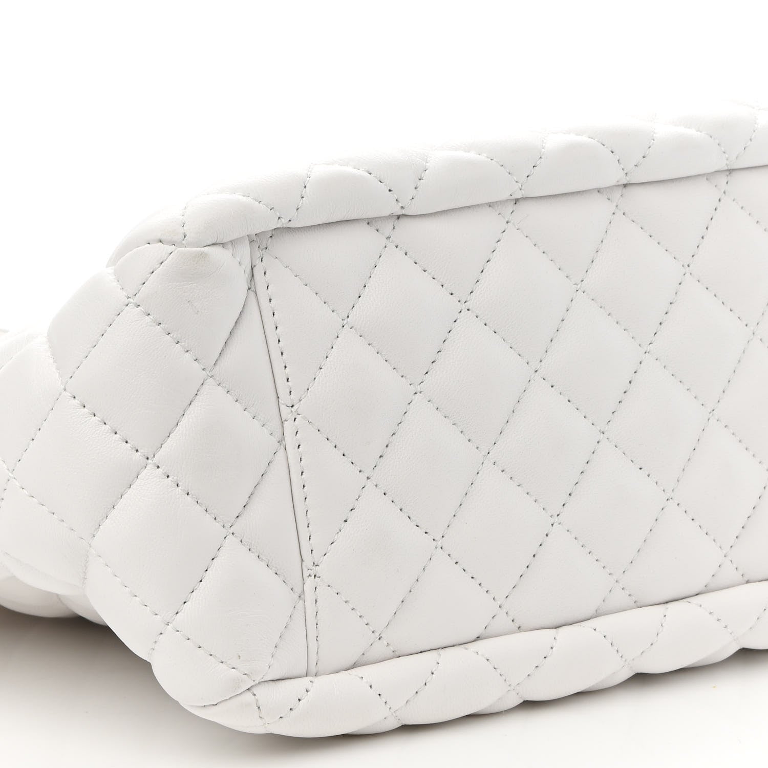 Versace Nappa Quilted La Medusa Chain Tote White 7 of 8
