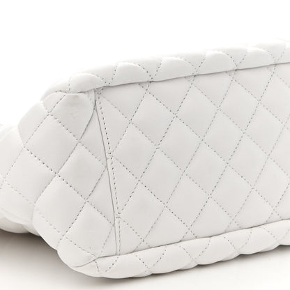 Versace Nappa Quilted La Medusa Chain Tote White 7 of 8