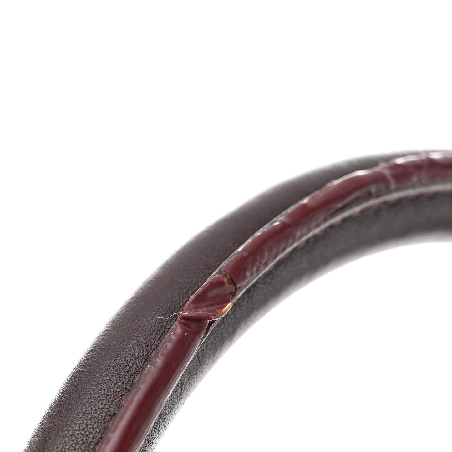 Smooth Calfskin Micro Tri-Color Luggage Burgundy