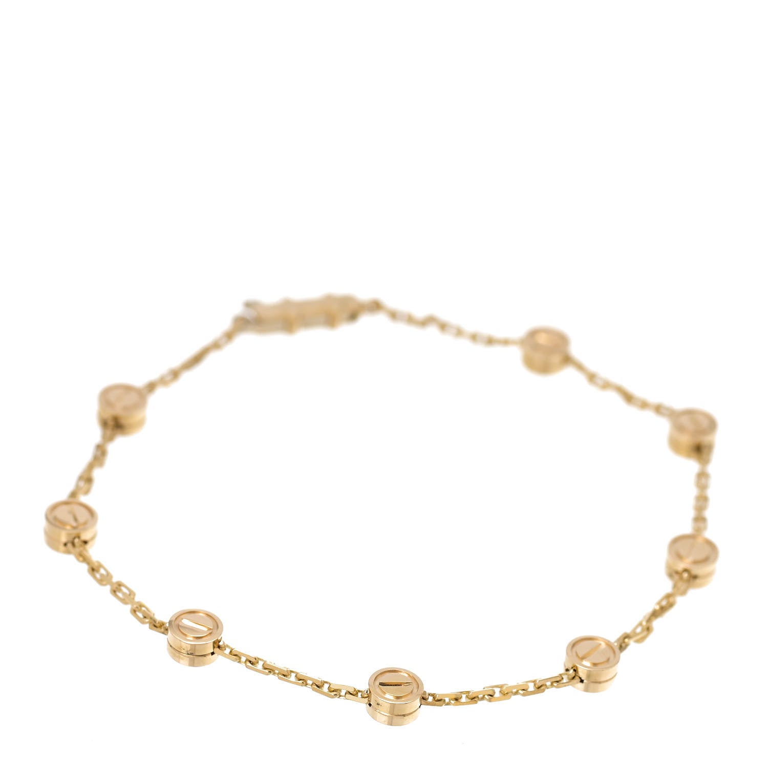 Cartier 18K Yellow Gold LOVE Station Bracelet 1 of 5