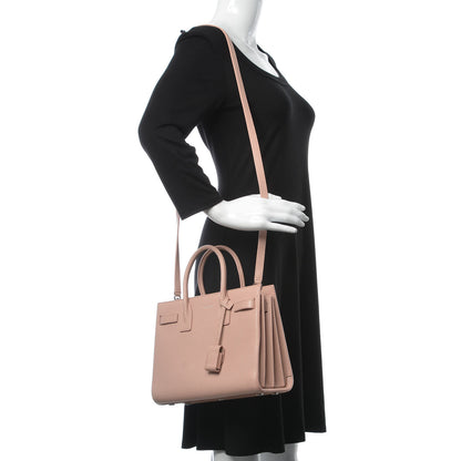 Saint Laurent Grained Calfskin Small Sac De Jour Light Blush 2 of 6